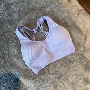 NVGTN Periwinkle Ribbed Sports Bra